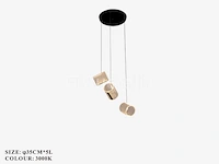 Led hanglamp – b068/3 – 3000k – warm wit – ø330 mm – in hoogte verstelbaar – zilver - afbeelding 4 van  4