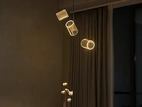 Led hanglamp – b068/3 – 3000k – warm wit – ø330 mm – in hoogte verstelbaar – zilver - afbeelding 1 van  4