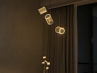 Led hanglamp – b068/3 – 3000k – warm wit – ø330 mm – in hoogte verstelbaar – zilver - afbeelding 1 van  4