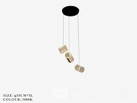 Led hanglamp – b068/3 – 3000k – warm wit – ø330 mm – in hoogte verstelbaar – zilver - afbeelding 5 van  5