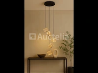 Led hanglamp – b068/5 – 3000k – warm wit – ø350 mm – in hoogte verstelbaar – zilver - afbeelding 1 van  5
