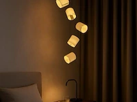 Led hanglamp – b068/5 – 3000k – warm wit – ø350 mm – in hoogte verstelbaar – zilver - afbeelding 4 van  5
