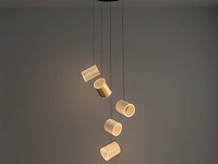 Led hanglamp – b068/5 – 3000k – warm wit – ø350 mm – in hoogte verstelbaar – zilver - afbeelding 3 van  5