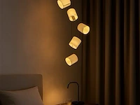 Led hanglamp – b068/5 – 3000k – warm wit – ø350 mm – in hoogte verstelbaar – zilver - afbeelding 4 van  5