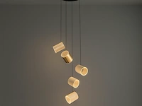 Led hanglamp – b068/5 – 3000k – warm wit – ø350 mm – in hoogte verstelbaar – zilver - afbeelding 4 van  6
