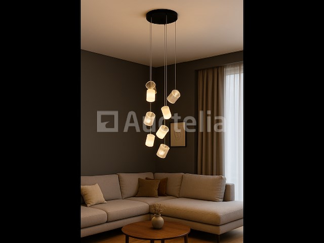 Led hanglamp – b068/7 – 3000k – warm wit – ø400 mm – in hoogte verstelbaar – zilver - afbeelding 4 van  4