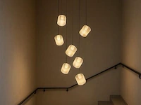 Led hanglamp – b068/7 – 3000k – warm wit – ø400 mm – in hoogte verstelbaar – zilver - afbeelding 3 van  4