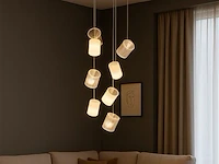 Led hanglamp – b068/7 – 3000k – warm wit – ø400 mm – in hoogte verstelbaar – zilver - afbeelding 2 van  4