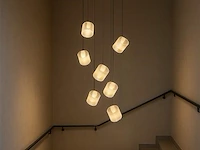 Led hanglamp – b068/7 – 3000k – warm wit – ø400 mm – in hoogte verstelbaar – zilver - afbeelding 3 van  4