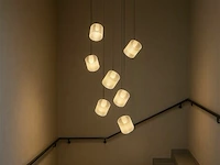 Led hanglamp – b068/7 – 3000k – warm wit – ø400 mm – in hoogte verstelbaar – zilver - afbeelding 4 van  5