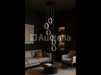 Led hanglamp – b069/6 – 3000k – warm wit – ø350 mm – in hoogte verstelbaar – zilver - afbeelding 4 van  5