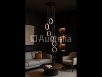 Led hanglamp – b069/6 – 3000k – warm wit – ø350 mm – in hoogte verstelbaar – zilver - afbeelding 2 van  5