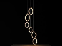 Led hanglamp – b069/6 – 3000k – warm wit – ø350 mm – in hoogte verstelbaar – zilver - afbeelding 5 van  5