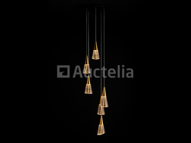 Led hanglamp – b073/6 – 3000k – warm wit – ø350 mm – in hoogte verstelbaar – zilver - afbeelding 4 van  4