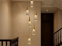 Led hanglamp – b073/6 – 3000k – warm wit – ø350 mm – in hoogte verstelbaar – zilver - afbeelding 3 van  4