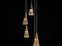 Led hanglamp – b073/6 – 3000k – warm wit – ø350 mm – in hoogte verstelbaar – zilver - afbeelding 4 van  4