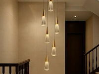Led hanglamp – b073/6 – 3000k – warm wit – ø350 mm – in hoogte verstelbaar – zilver - afbeelding 4 van  5