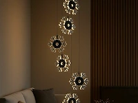 Led hanglamp – b074/6 – 3000k – warm wit – ø350 mm – in hoogte verstelbaar – zilver - afbeelding 4 van  5