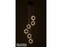 Led hanglamp – b074/6 – 3000k – warm wit – ø350 mm – in hoogte verstelbaar – zilver - afbeelding 4 van  4