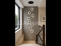 Led hanglamp – b074/8 – 3000k – warm wit – ø400 mm – in hoogte verstelbaar – zilver - afbeelding 2 van  2