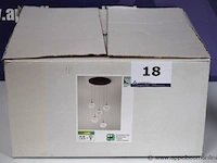 Led hanglamp vv 5 lampen fabas ariel - afbeelding 1 van  2