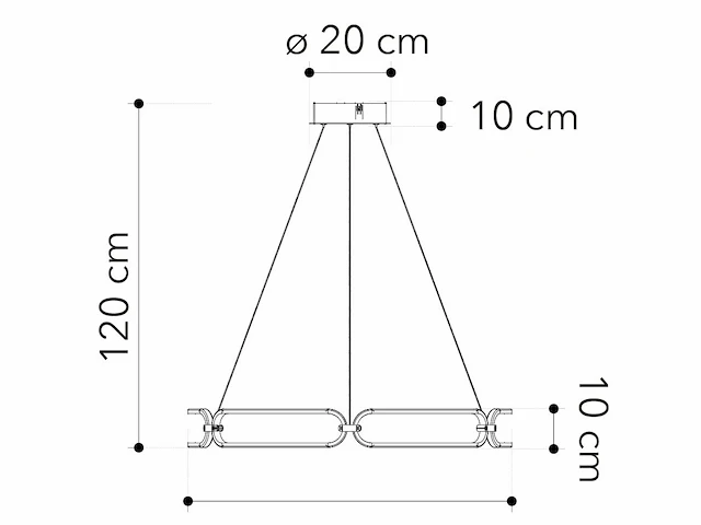 Led infinity s80 hanglamp wit - afbeelding 4 van  6