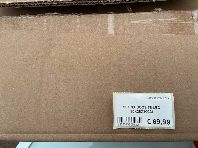 Led kerstdecoratie korven. (3x) - afbeelding 3 van  3