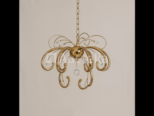 Led kroonluchter – 6015 (8+4) – goud – 12 lampjes – 58w – 4000k neutraal wit – aluminium - afbeelding 2 van  3