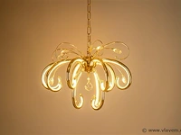 Led kroonluchter – 6015 (8+4) – goud – 12 lampjes – 58w – 4000k neutraal wit – aluminium - afbeelding 2 van  3