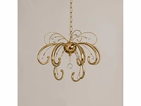 Led kroonluchter – 6015 (8+4) – goud – 12 lampjes – 58w – 4000k neutraal wit – aluminium - afbeelding 1 van  3