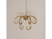 Led kroonluchter – 6015 (8+4) – goud – 12 lampjes – 58w – 4000k neutraal wit – aluminium - afbeelding 1 van  3