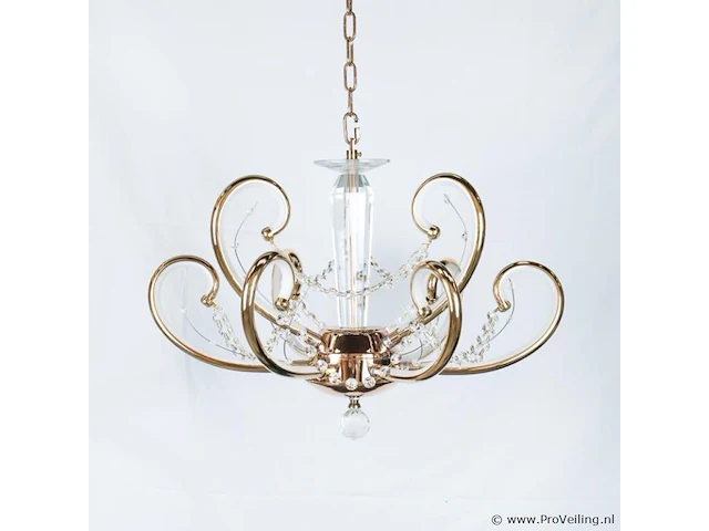 Led kroonluchter – 6016 (6+3) – goud – 9 lichten –54w – 4000k neutraal wit – aluminium - afbeelding 2 van  2