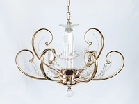 Led kroonluchter – 6016 (6+3) – goud – 9 lichten –54w – 4000k neutraal wit – aluminium - afbeelding 2 van  2