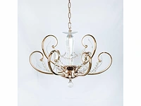 Led kroonluchter – 6016 (6+3) – goud – 9 lichten –54w – 4000k neutraal wit – aluminium - afbeelding 2 van  2