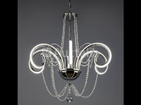Led kroonluchter – 6017/6 – goud – 6 lichts – 48w – 3200k neutraal wit – aluminium - afbeelding 2 van  3