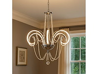 Led kroonluchter – 6017/8 – goud – 8 lichten – 64w – 4000k neutraal wit – aluminium - afbeelding 3 van  4