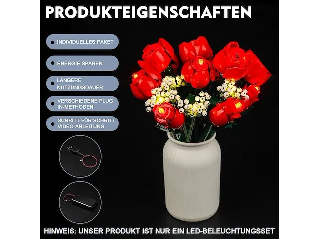 Led-lichtset voor 10328 boeket rozen - afbeelding 4 van  4