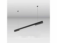Led lineaire hanglamp – 35w – 120cm – zwart – inclusief montageset (x1) - afbeelding 2 van  5