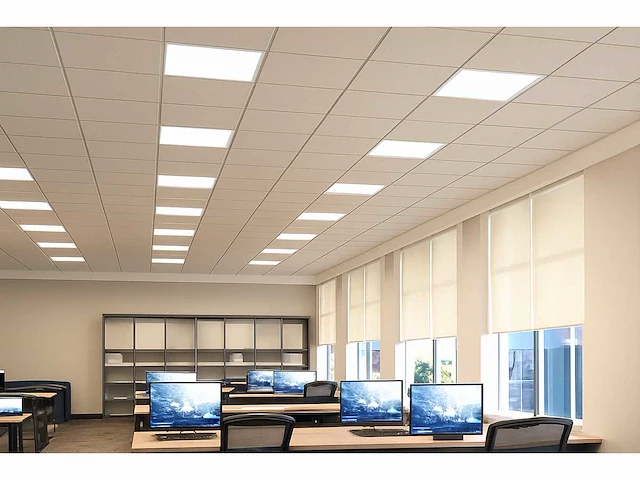 Led-paneel 45w – 595 × 595 mm – 3375 lumen – 4200k neutraal wit – super eco (x60) - afbeelding 1 van  4
