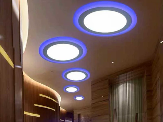 Led paneel bicolor – blauw/wit – smd led (20x) - afbeelding 1 van  4