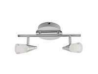 Led plafondlamp – 2 spots – di03 – 2 x 5w max – 4000k – neutraal wit – zilver (x6) - afbeelding 4 van  4