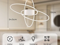 Led plafondlamp ellips wit - afbeelding 3 van  4
