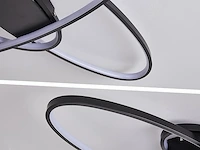 Led plafondlamp ellips zwart - afbeelding 1 van  5