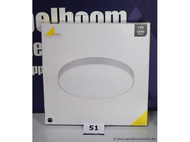 Led plafondlamp trio lighting waco - afbeelding 1 van  2