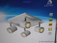 Led plafondlamp vv 4 spots lucide rilou plus 2 plafondlampen vv 2spots lucide en plafondspot lucide - afbeelding 3 van  5
