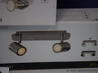 Led plafondlamp vv 4 spots lucide rilou plus 2 plafondlampen vv 2spots lucide en plafondspot lucide - afbeelding 5 van  5