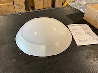 Led plafondlamp / wandlamp 20w – 1760 lm, 3000k, ø350 mm, ip44 ik08 - nieuw (30x) - afbeelding 4 van  8