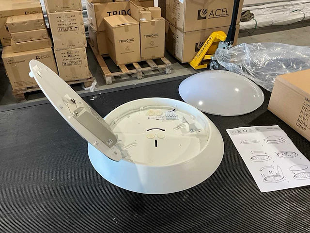 Led plafondlamp / wandlamp 20w – 1760 lm, 3000k, ø350 mm, ip44 ik08 - nieuw (30x) - afbeelding 2 van  8