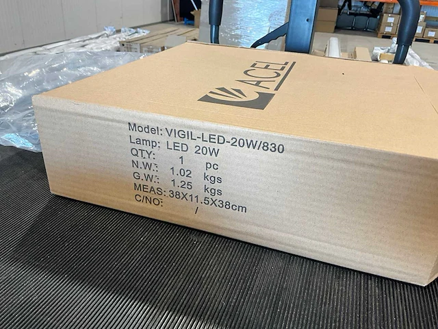 Led plafondlamp / wandlamp 20w – 1760 lm, 3000k, ø350 mm, ip44 ik08 - nieuw (30x) - afbeelding 7 van  8