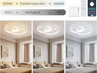 Led plafondlamp wit 55cm - afbeelding 3 van  6